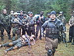 " Operation Deadfall " NFA team photo, CO tallon in front